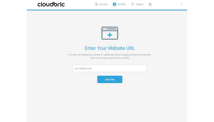 Cloudbric WAF+ - registering the URL