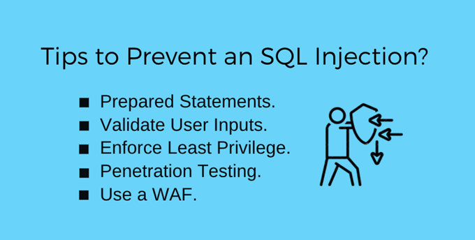 Suggestion to prevent an SQL Injection