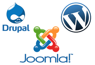 The three best known CMS solutions are Drupal, Joomla, and WordPress.