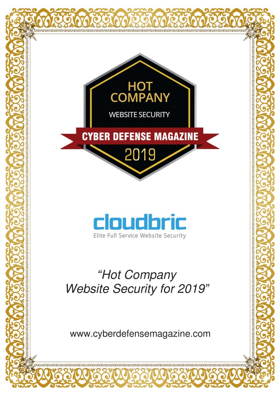 cloudbric infosec awards 2019 hot company website security