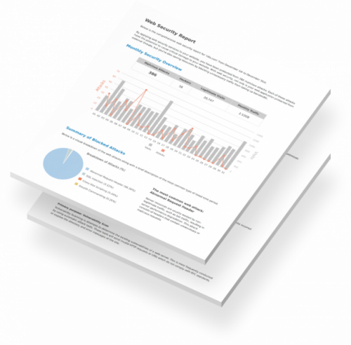 Web security reports are now provided by the website security Cloudbric