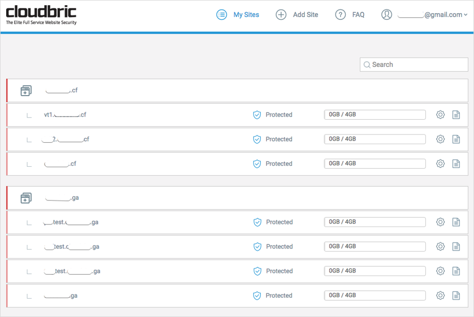 Cloudbric dashboard