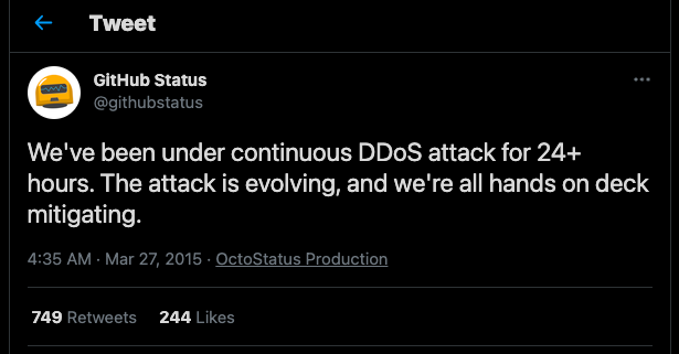 DDoS attack