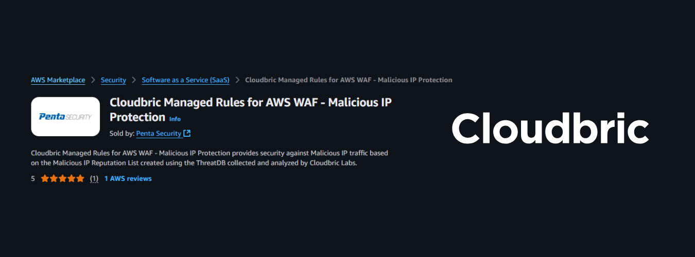 Cloudbric Managed Rules, Malicious IP Attacks, Cloudbric, AWS WAF
